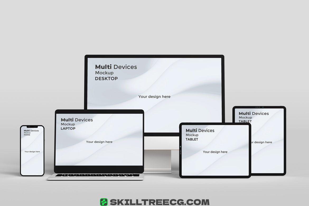 图片[4]-Multi device Mockup Phone, Tablet and PC（543542）-技能树